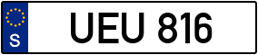 Trailer License Plate